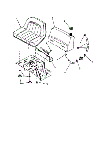 Fuel Tank / Operators Seat parts for Snapper Rear-Engine Riding Mower M280919B from AppliancePartsPros.com