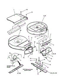 Cutting Decks, Deflectors parts for Snapper Rear-Engine Riding Mower M280921B from AppliancePartsPros.com