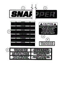Decals parts for Snapper Rear-Engine Riding Mower M281021BE from AppliancePartsPros.com