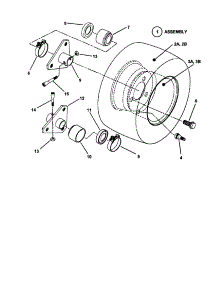 Wheels-Rear parts for Snapper Rear-Engine Riding Mower M300919B from AppliancePartsPros.com