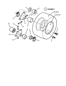 Wheels - Rear parts for Snapper Rear-Engine Riding Mower M300921B from AppliancePartsPros.com