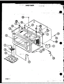 Cavity Parts parts for Amana Countertop Microwave M84TMA/P7814404M from AppliancePartsPros.com