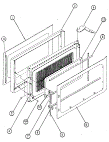 Door parts for Amana Countertop Microwave M86P from AppliancePartsPros.com