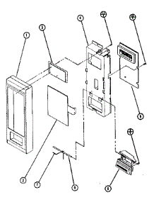 Control parts for Amana Countertop Microwave M86P from AppliancePartsPros.com