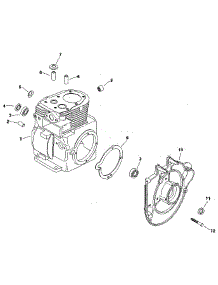 Crankcase - Group 7 parts for Kohler Lawn & Garden Engine M8ST-301548 from AppliancePartsPros.com