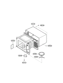 Oven Cavity Parts parts for Goldstar Countertop Microwave MA-1011W from AppliancePartsPros.com