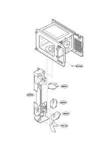 Latch Board Parts parts for Goldstar Countertop Microwave MA-1011W01 from AppliancePartsPros.com