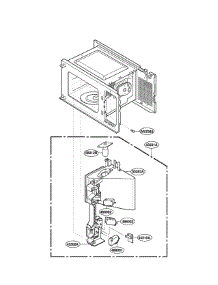 Latch Board Parts parts for Goldstar Countertop Microwave MA-1417B from AppliancePartsPros.com
