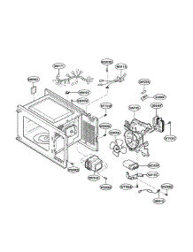 Interior Parts parts for Goldstar Countertop Microwave MA-1417B from AppliancePartsPros.com