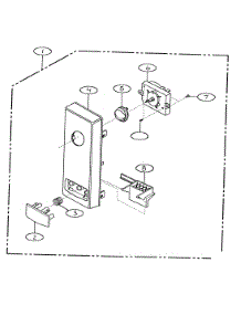 Cabinet Parts parts for Goldstar Countertop Microwave MA-6100W from AppliancePartsPros.com