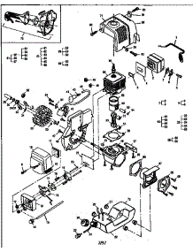 Powerhead Assembly parts for Lowrance Gas Line Trimmer MAC 2827 12-400128-95 from AppliancePartsPros.com