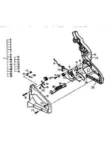Rear Handle parts for Mcculloch Chainsaw MAC 4900 11-600498-13 from AppliancePartsPros.com