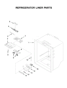 Refrigerator Liner Parts parts for Maytag Bottom-Mount Refrigerator MBB1957FEW01 from AppliancePartsPros.com