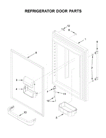 Refrigerator Door Parts parts for Maytag Bottom-Mount Refrigerator MBB1957FEW01 from AppliancePartsPros.com