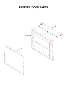 Freezer Door Parts parts for Maytag Bottom-Mount Refrigerator MBB1957FEW01 from AppliancePartsPros.com
