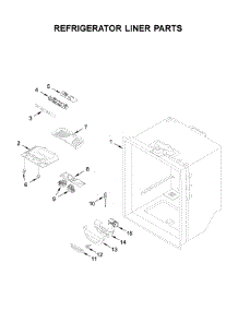 Refrigerator Liner Parts parts for Maytag Bottom-Mount Refrigerator MBF1958FEZ03 from AppliancePartsPros.com