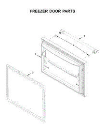 Freezer Door Parts parts for Maytag Bottom-Mount Refrigerator MBF1958FEZ03 from AppliancePartsPros.com