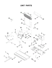 Unit Parts parts for Maytag Bottom-Mount Refrigerator MBF1958FEZ04 from AppliancePartsPros.com