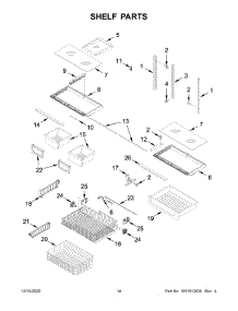 Shelf Parts parts for Maytag Bottom-Mount Refrigerator MBF1958FEZ05 from AppliancePartsPros.com
