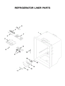Refrigerator Liner Parts parts for Maytag Bottom-Mount Refrigerator MBF2258FEZ03 from AppliancePartsPros.com