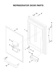 Refrigerator Door Parts parts for Maytag Bottom-Mount Refrigerator MBF2258FEZ03 from AppliancePartsPros.com