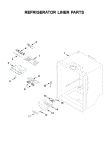 Refrigerator Liner Parts parts for Maytag Bottom-Mount Refrigerator MBF2258FEZ04 from AppliancePartsPros.com