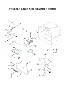 Freezer Liner And Icemaker Parts parts for Maytag Bottom-Mount Refrigerator MBF2258FEZ04 from AppliancePartsPros.com