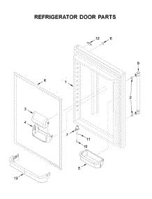 Refrigerator Door Parts parts for Maytag Bottom-Mount Refrigerator MBF2258FEZ04 from AppliancePartsPros.com