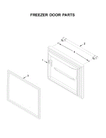 Freezer Door Parts parts for Maytag Bottom-Mount Refrigerator MBF2258FEZ04 from AppliancePartsPros.com