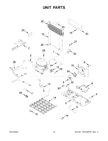 Unit Parts parts for Maytag Bottom-Mount Refrigerator MBF2258FEZ06 from AppliancePartsPros.com