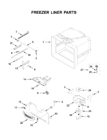 Freezer Liner Parts parts for Maytag Bottom-Mount Refrigerator MBL1957FEZ04 from AppliancePartsPros.com