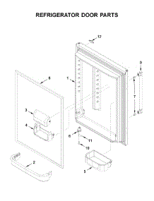 Refrigerator Door Parts parts for Maytag Bottom-Mount Refrigerator MBL1957FEZ04 from AppliancePartsPros.com