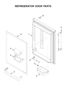Refrigerator Door Parts parts for Maytag Bottom-Mount Refrigerator MBL1957FEZ05 from AppliancePartsPros.com