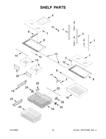 Shelf Parts parts for Maytag Bottom-Mount Refrigerator MBL1957FEZ06 from AppliancePartsPros.com