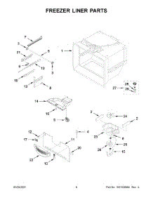 Freezer Liner Parts parts for Maytag Bottom-Mount Refrigerator MBL1957FEZ07 from AppliancePartsPros.com