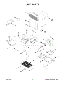 Unit Parts parts for Maytag Bottom-Mount Refrigerator MBL1957FEZ07 from AppliancePartsPros.com