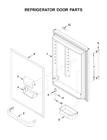 Refrigerator Door Parts parts for Maytag Bottom-Mount Refrigerator MBR1957FEZ04 from AppliancePartsPros.com