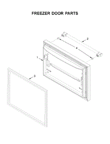 Freezer Door Parts parts for Maytag Bottom-Mount Refrigerator MBR1957FEZ04 from AppliancePartsPros.com
