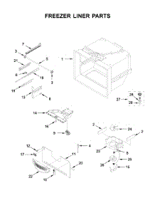 Freezer Liner Parts parts for Maytag Bottom-Mount Refrigerator MBR1957FEZ05 from AppliancePartsPros.com