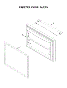 Freezer Door Parts parts for Maytag Bottom-Mount Refrigerator MBR1957FEZ05 from AppliancePartsPros.com