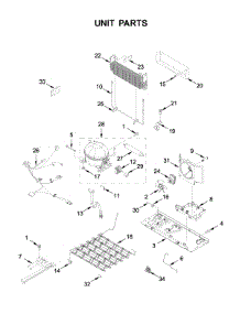 Unit Parts parts for Maytag Bottom-Mount Refrigerator MBR1957FEZ05 from AppliancePartsPros.com
