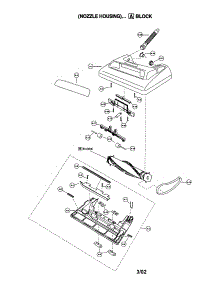 Nozzle Housing parts for Panasonic Upright Vacuum MC-V215-00 from AppliancePartsPros.com