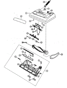 Nozzle Housing parts for Panasonic Upright Vacuum MC-V225 from AppliancePartsPros.com