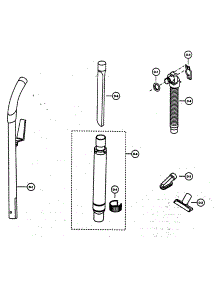 Handle / Hose / Attachments parts for Panasonic Upright Vacuum MC-V3110 from AppliancePartsPros.com