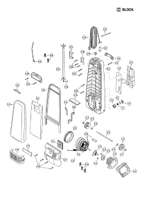 Body / Motor Housing / Motor parts for Panasonic Upright Vacuum MC-V315-00 from AppliancePartsPros.com