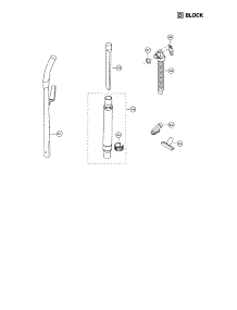 Handle / Hose / Attachments parts for Panasonic Upright Vacuum MC-V315-00 from AppliancePartsPros.com