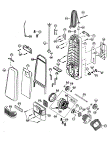Body,Motor Housing / Motor parts for Panasonic Upright Vacuum MC-V315-01 from AppliancePartsPros.com