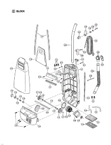 Motor Housing / Motor / Handle / Body parts for Panasonic Upright Vacuum MC-V5017 from AppliancePartsPros.com