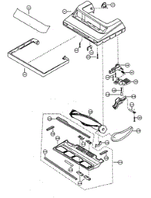 Nozzle Housing parts for Panasonic Upright Vacuum MC-V511000 from AppliancePartsPros.com