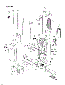 Motor Housing / Motor / Handle / Body parts for Panasonic Upright Vacuum MC-V5190 from AppliancePartsPros.com